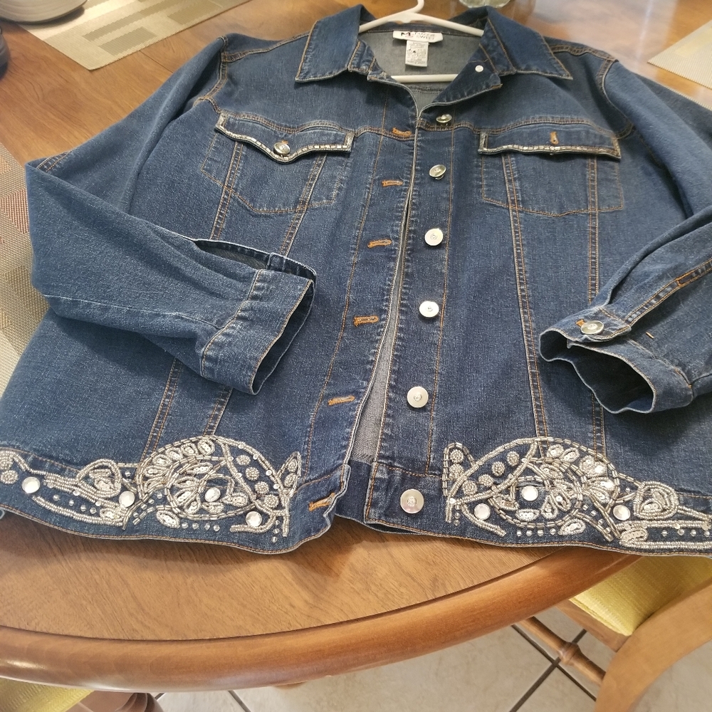 Womens 1X Denim Jacket